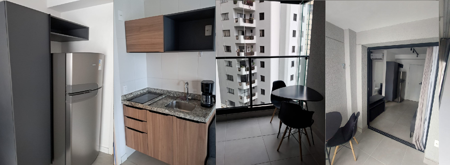 Imagem - ALUGA-SE STUDIO NOVO MOBILIADO, PRÓXIMO AO METRÔ SANTA CRUZ, COM VARANDA E GARAGEM – CÓD. 23241