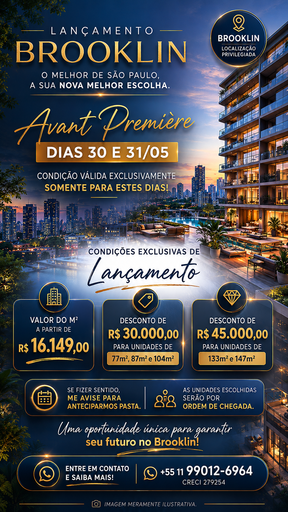 Imagem - VENDA | LANÇAMENTO EXCLUSIVO NO BROOKLIN - CÓD.27983
