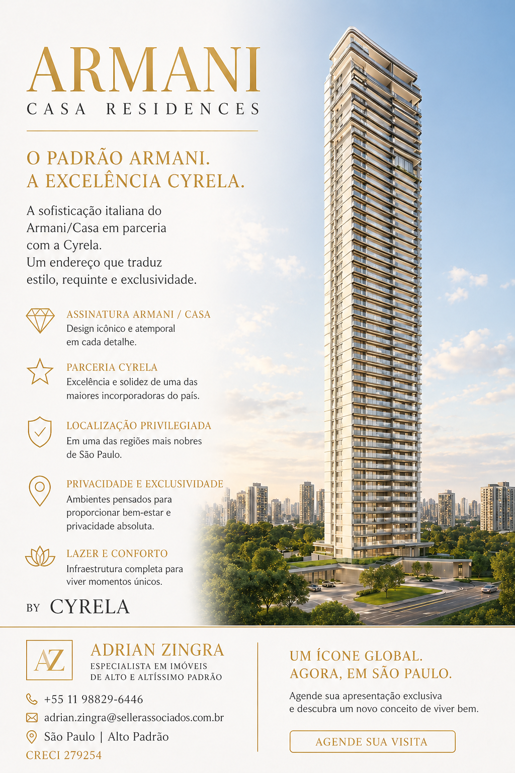 Imagem - VENDE-SE – APTO VISTA BY ARMANI/CASA | ALTO PADRÃO, 4 SUÍTES, 348 A 700 M² - CÓD.26550